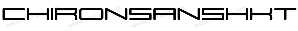 chironsanshktt bold字体转换